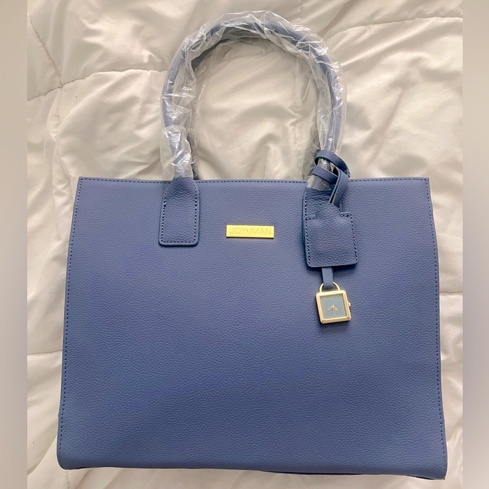 Joy & Iman 100% Authentic Leather Tote Bag